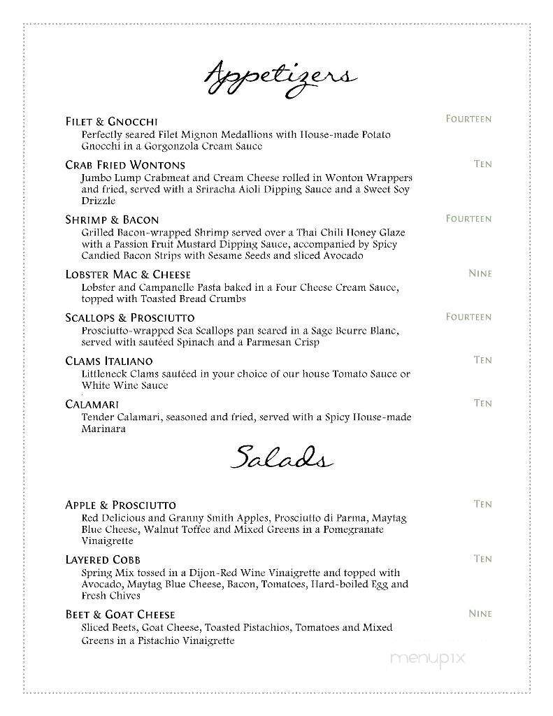 Winfield's Restaurant - Millville, NJ menu_pic
