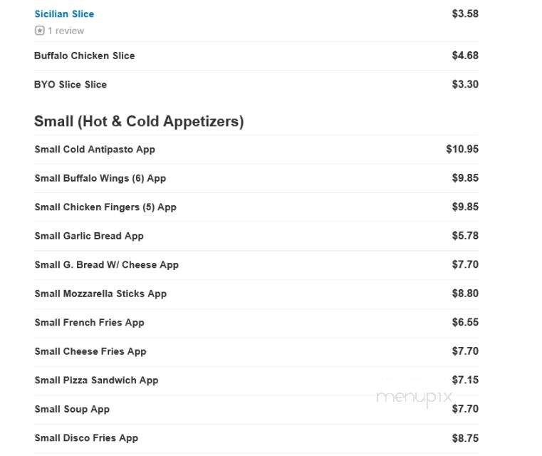 Mario's Famous Pizza - Bloomfield, NJ menu_pic