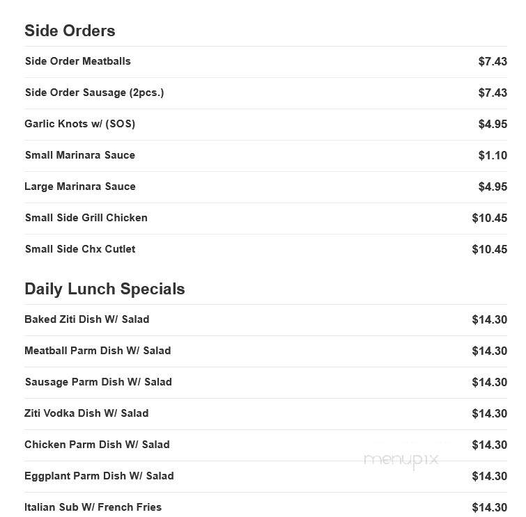 Mario's Famous Pizza - Bloomfield, NJ menu_pic