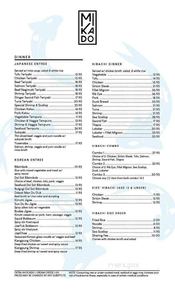 Mikado Restaurant - Glens Falls, NY menu_pic
