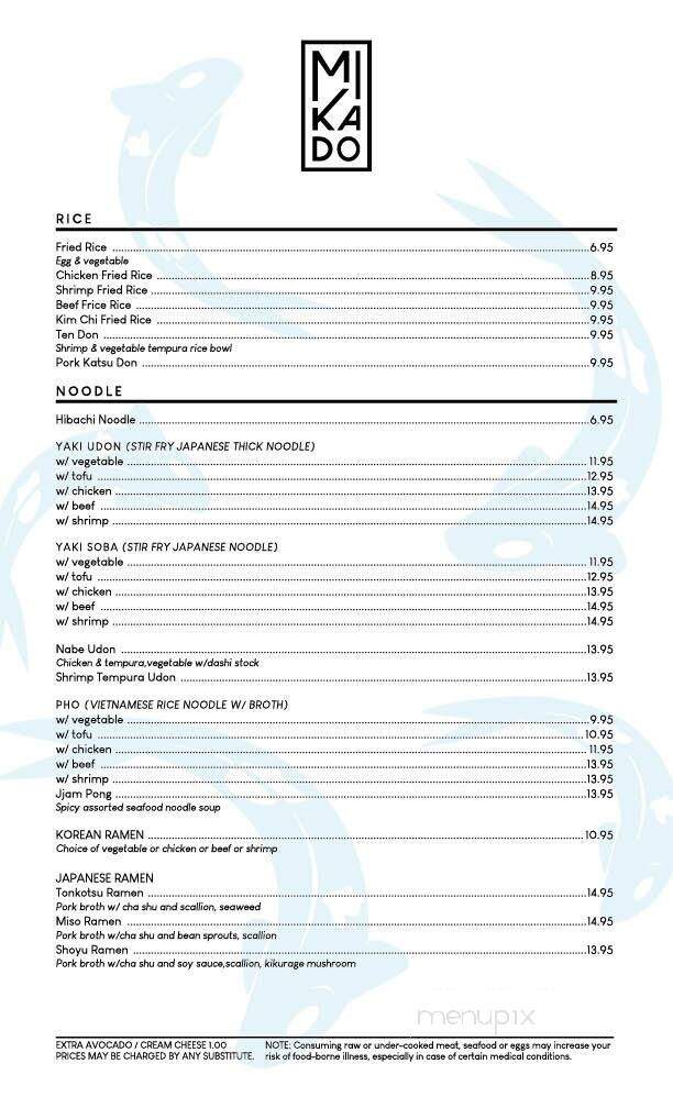 Mikado Restaurant - Glens Falls, NY menu_pic