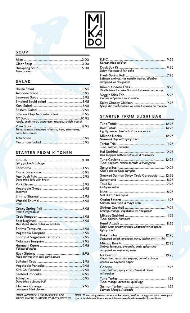 Mikado Restaurant - Glens Falls, NY menu_pic