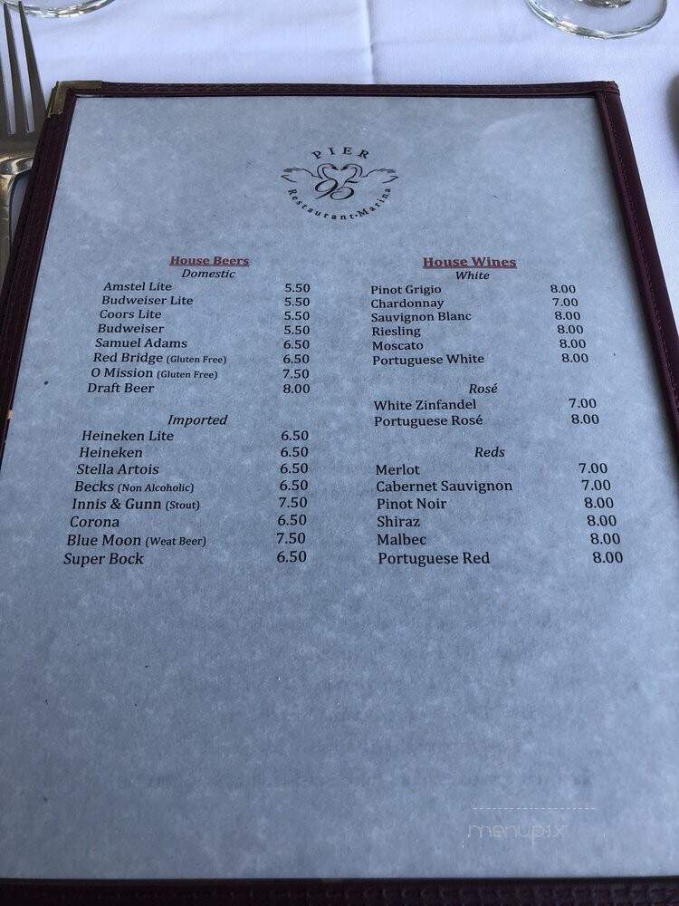 Pier 95 Restaurant & Marina - Freeport, NY menu_pic