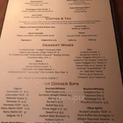 Settlers Inn - Hawley, PA menu_pic