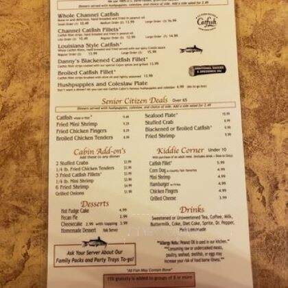 Catfish Cabin - Jackson, TN menu_pic