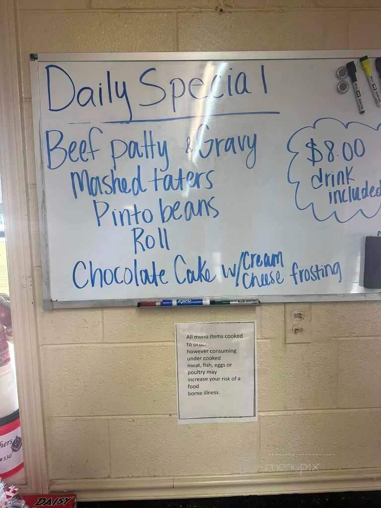 Korner Cafe - Gleason, TN menu_pic