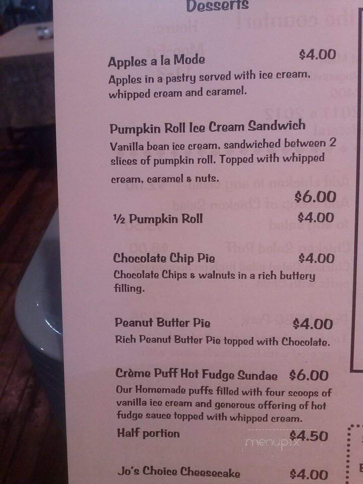 Sweet Tooth Cafe - Rogersville, TN menu_pic