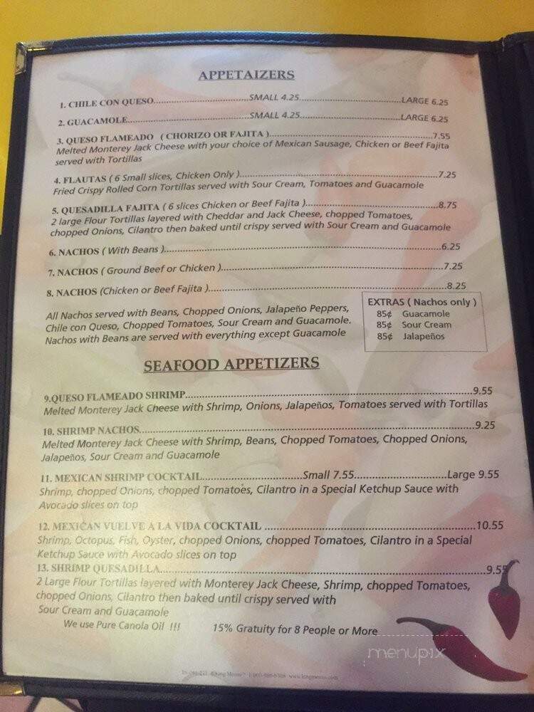 La Mixteca Mexican Restaurant - Galveston, TX menu_pic