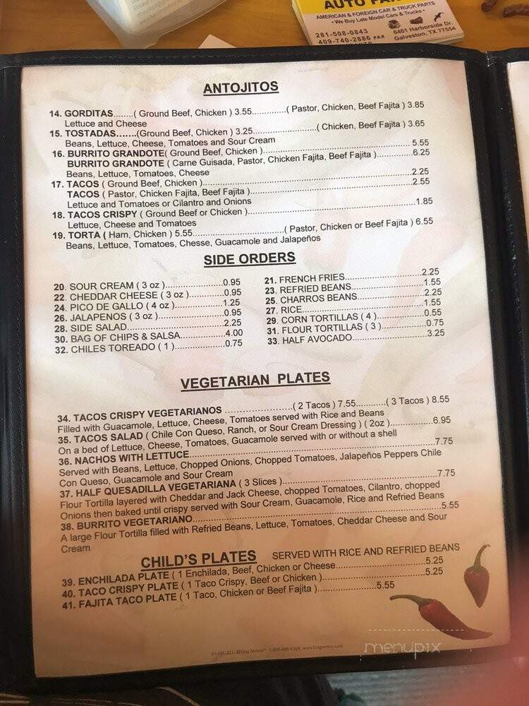 La Mixteca Mexican Restaurant - Galveston, TX menu_pic