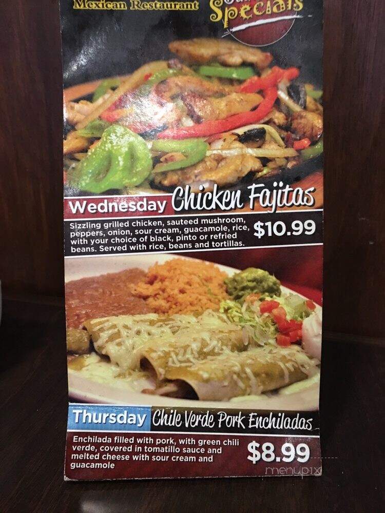 Fiesta Mexican Restaurant - Kennewick, WA menu_pic