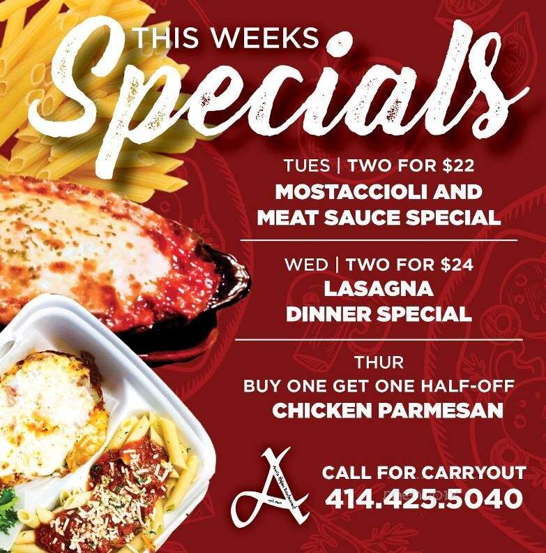 Ann's Italian Restaurant - Hales Corners, WI menu_pic