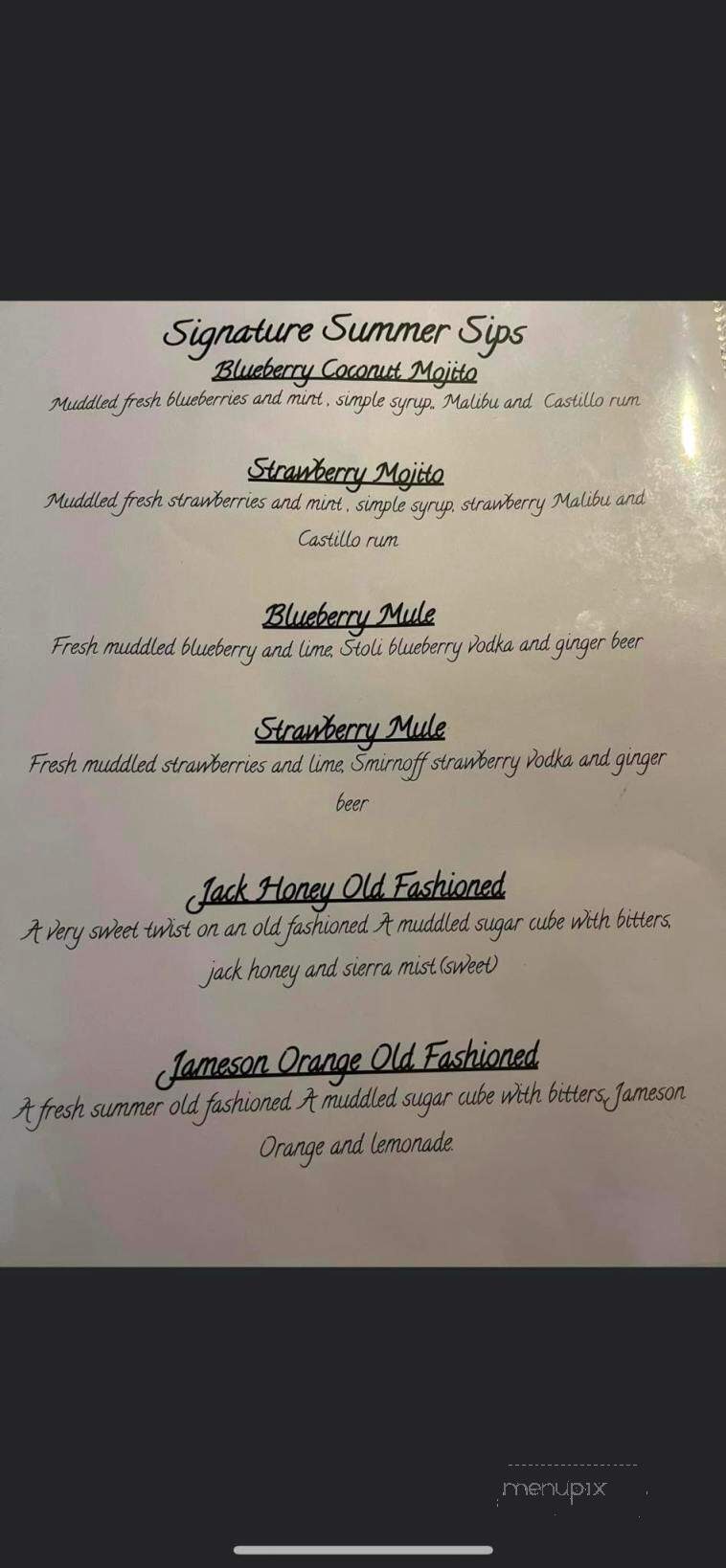 Cross Country Bar & Grill - Rhinelander, WI menu_pic