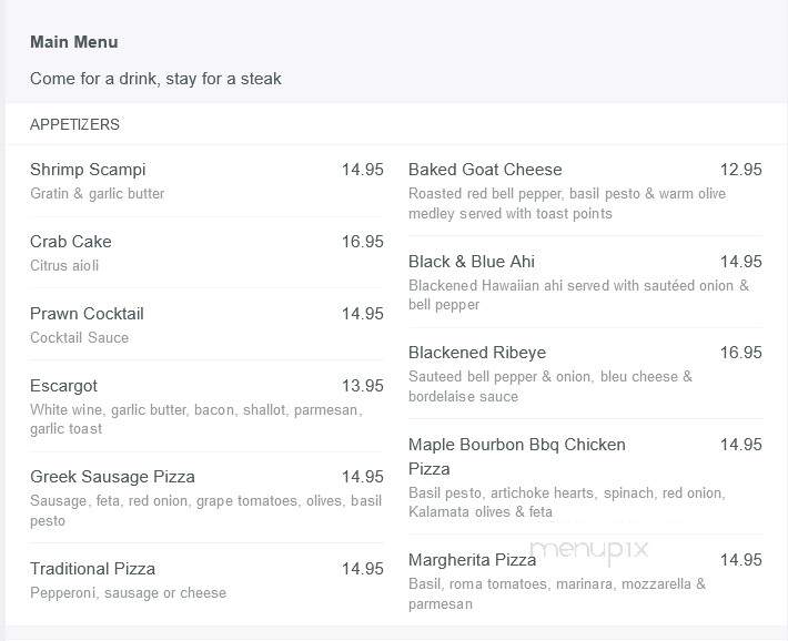 Fields At The Wilderness - Wisconsin Dells, WI menu_pic