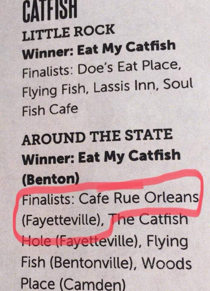 Cafe Rue Orleans - Fayetteville, AR