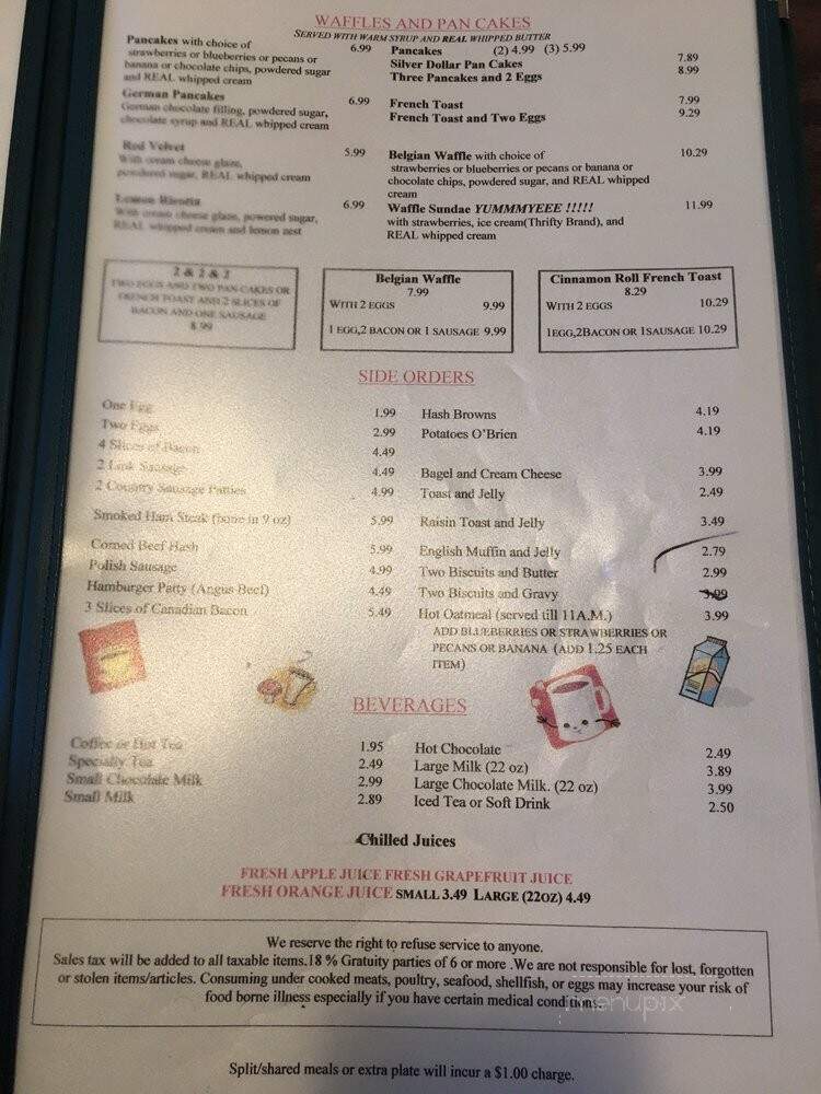 Fallbrook Cafe - Fallbrook, CA menu_pic