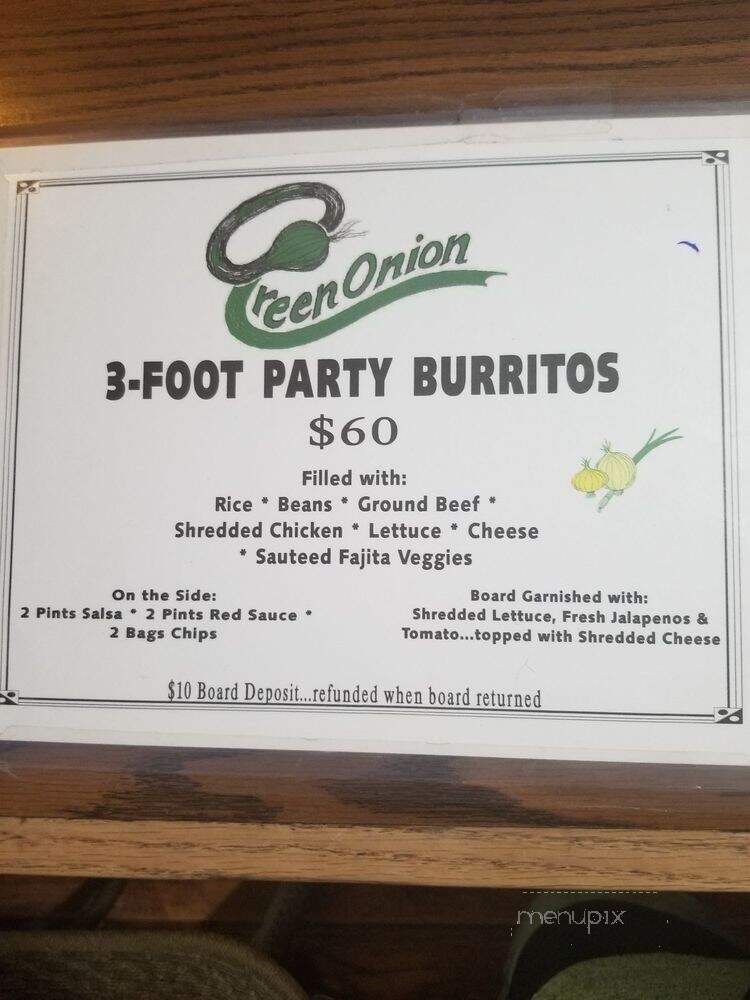 Green Onion - Moreno Valley, CA menu_pic