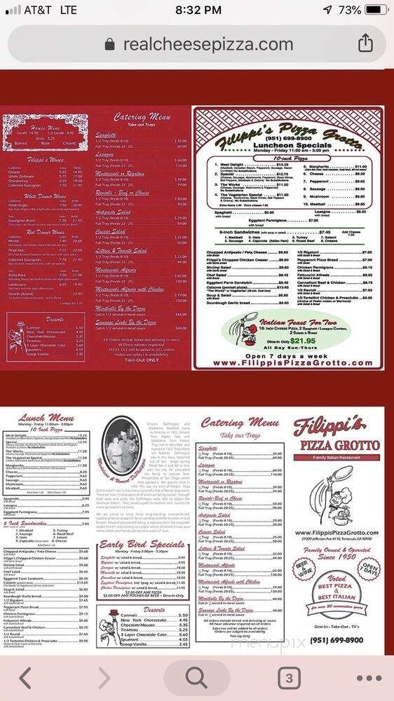 Filippi's Pizza Grotto - Temecula, CA