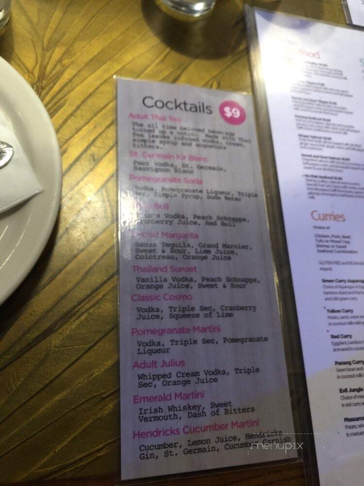 Orchid Thai Cuisine - Lincoln, CA menu_pic