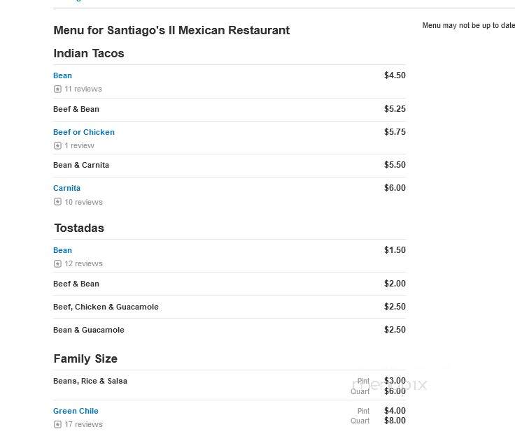 Santiago's II Mexican Restaurant - Lafayette, CO