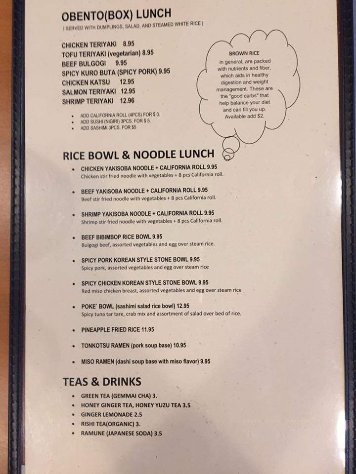 Zen Sushi & Grill - Beloit, WI menu_pic