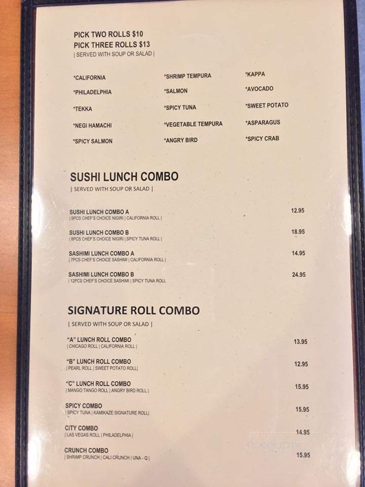 Zen Sushi & Grill - Beloit, WI menu_pic