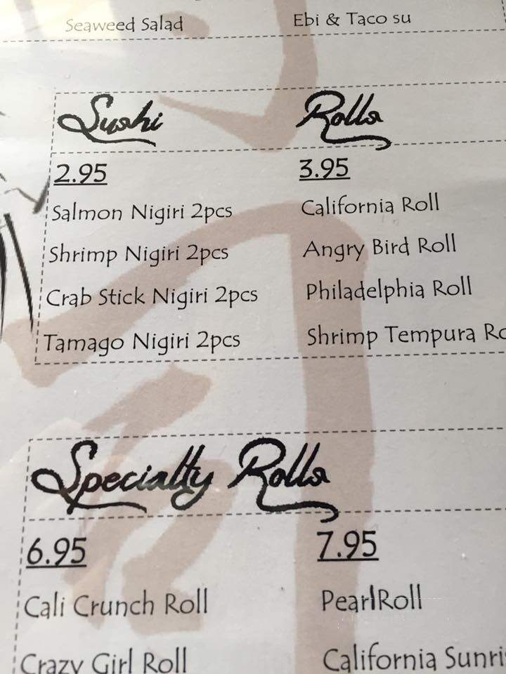 Zen Sushi & Grill - Beloit, WI menu_pic