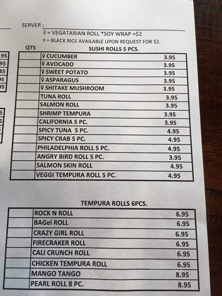 Zen Sushi & Grill - Beloit, WI menu_pic