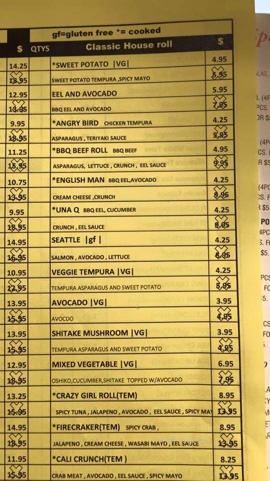Zen Sushi & Grill - Beloit, WI menu_pic