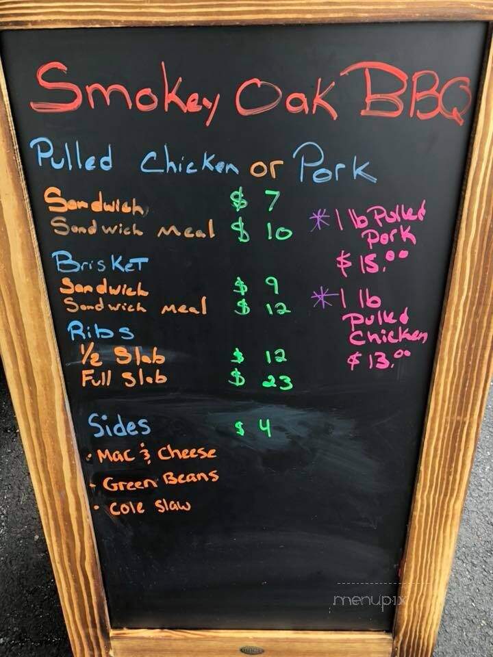 Smokey Oak BBQ - Charlotte Hall, MD menu_pic