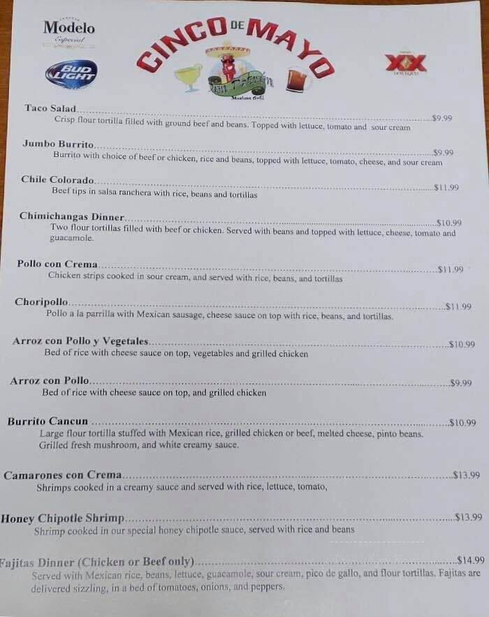 Don Patron - Streetsboro, OH menu_pic