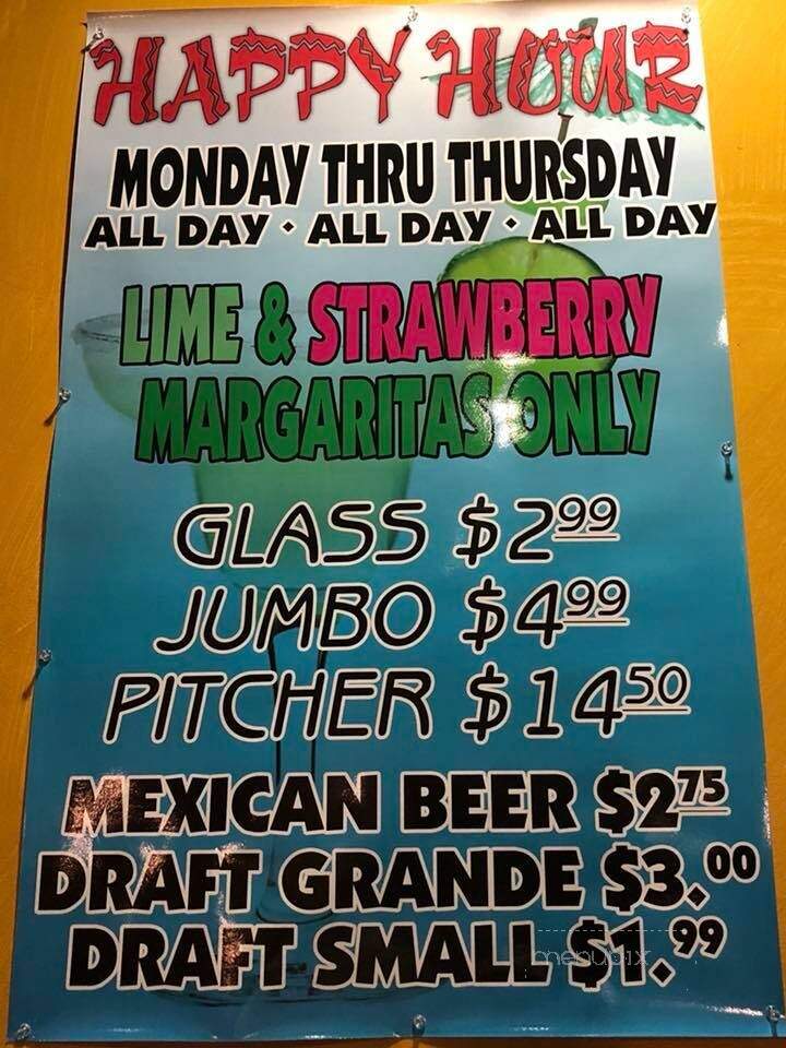 Don Patron - Streetsboro, OH menu_pic