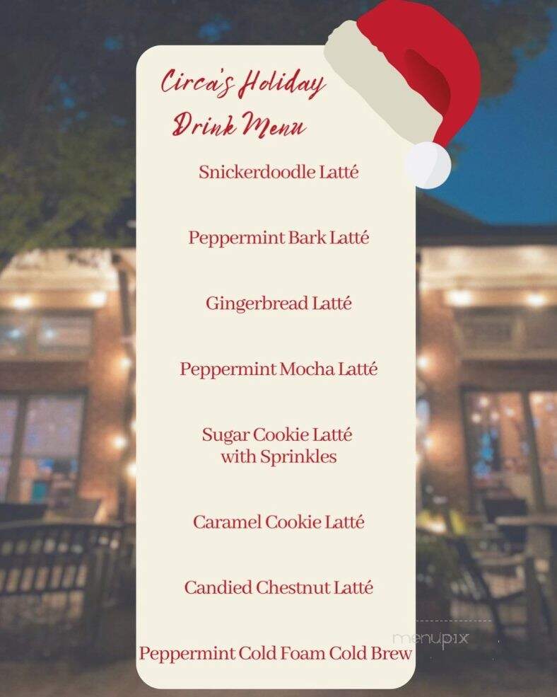 Circa's Coffee House - Tyrone, GA menu_pic