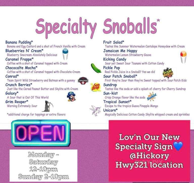 Pelican's Snoballs - Hickory, NC