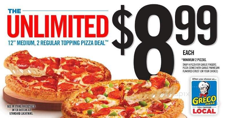 Greco Pizza - Verona, ON menu_pic