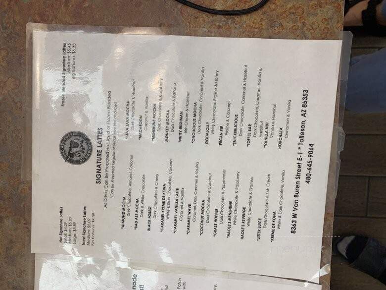 Bad Ass Coffee Of Hawaii - Tolleson, AZ menu_pic