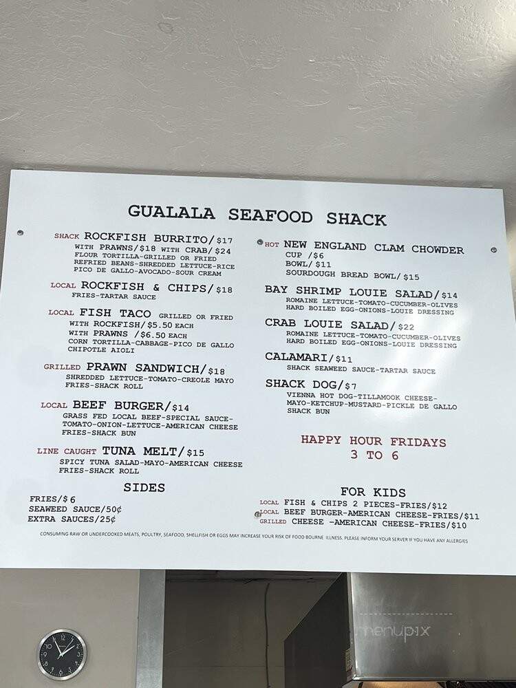 Gualala Seafood Shack - Gualala, CA
