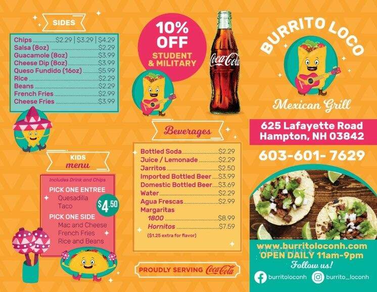 Burrito Loco Mexican Grille - Hampton, NH