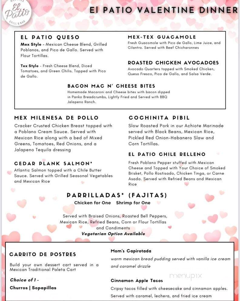 El Patio Mex-Tex - Lewisville, TX menu_pic