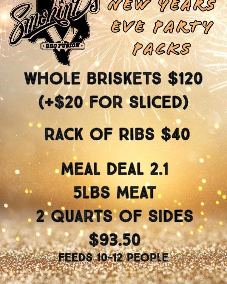 Smokin D's Bbq Fusion Bar & Grill - Alvin, TX menu_pic