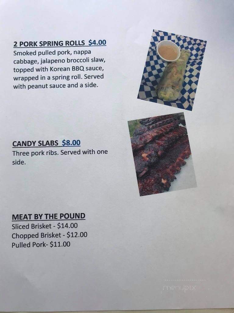 Smokin D's Bbq Fusion Bar & Grill - Alvin, TX menu_pic
