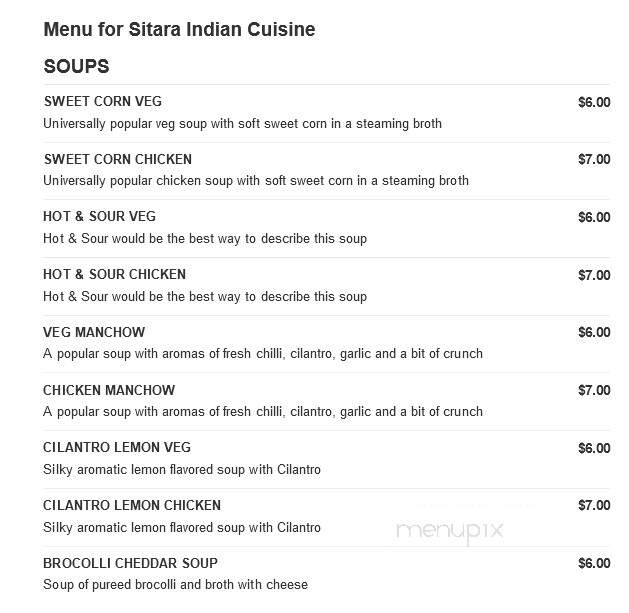 Sitara Indian Cuisine - Carmel, IN