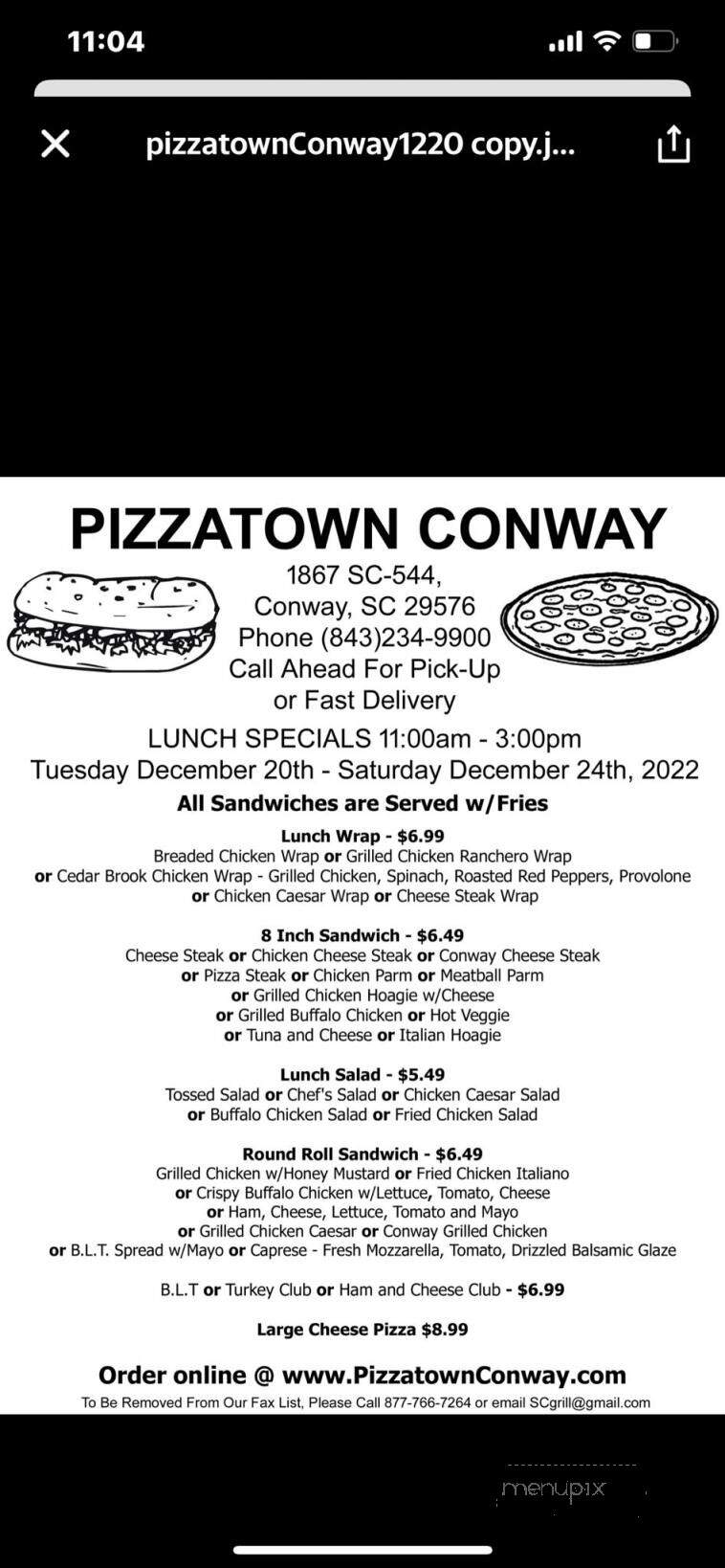 Pizza Town - Conway, SC