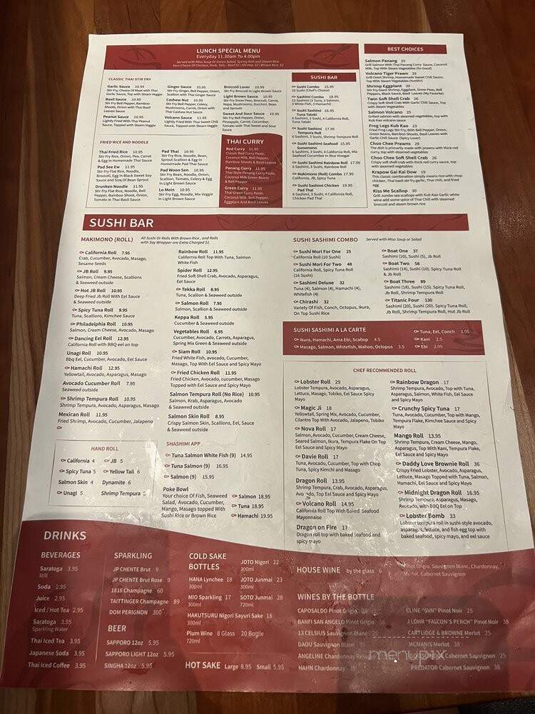 Kub Kao Thai & Sushi - Davie, FL menu_pic