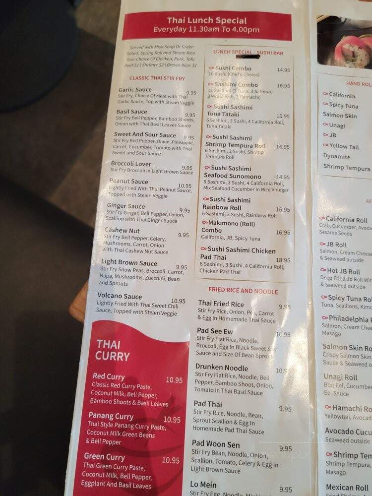 Kub Kao Thai & Sushi - Davie, FL menu_pic