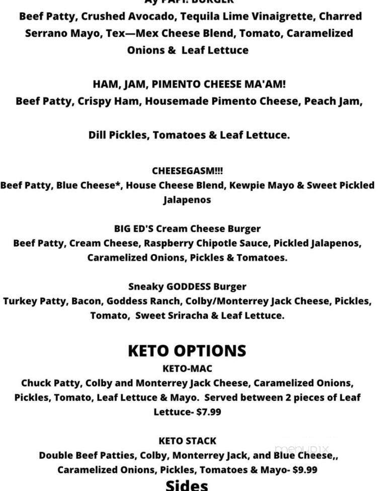 Charliemac's Burger Kitchen - College Station, TX menu_pic