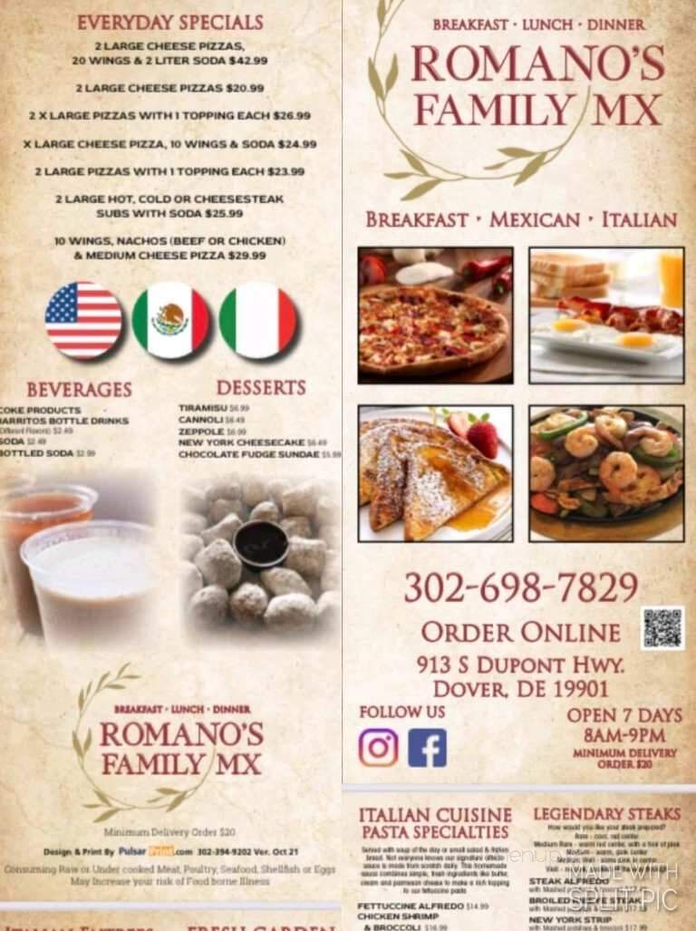 Romano's Family Diner - Dover, DE