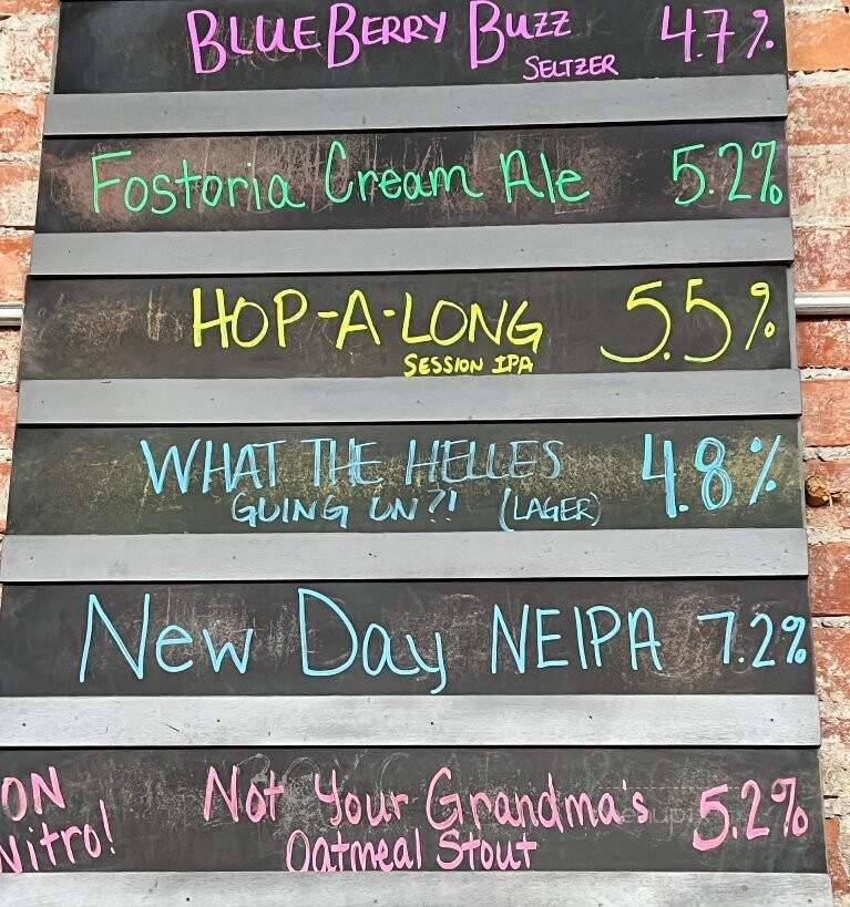 The UrbanWoody Brewery - Fostoria, OH menu_pic