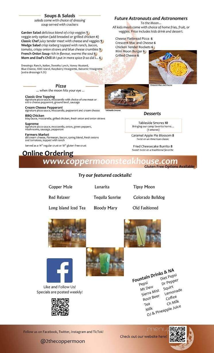 Copper Moon Steakhouse - Palmyra, NE menu_pic
