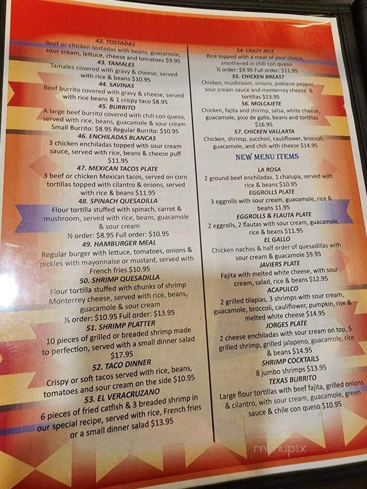El Potosino - San Augustine, TX menu_pic