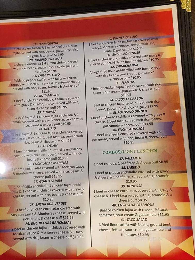 El Potosino - San Augustine, TX menu_pic